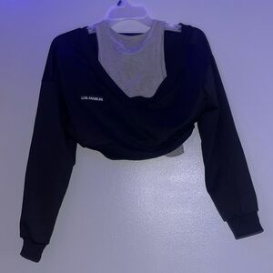 Two Piece Tank Top and Off the Shoulder Crop Tops